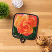 Orange Rose Topflappen (Oben Unten)