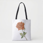 Orange Rose Tote Bag Tasche (Vorderseite)