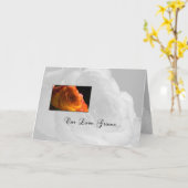 Orange Rose Unser Jubiläum Karte (Gelbe Blume)