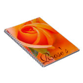 Orange Rose von Alexandra Cook Notizblock (Rechte Seite)