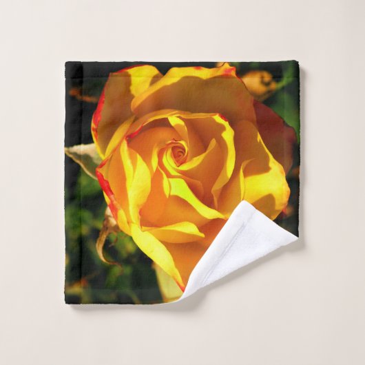 Orange Rose Waschlappen (Waschlappen)