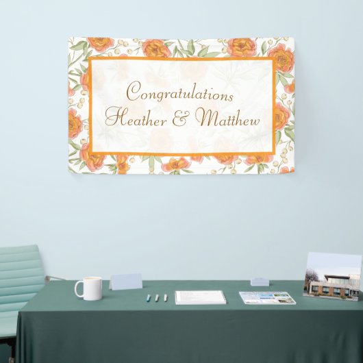 Orange Rose Wedding Banner (Messeveranstaltung)
