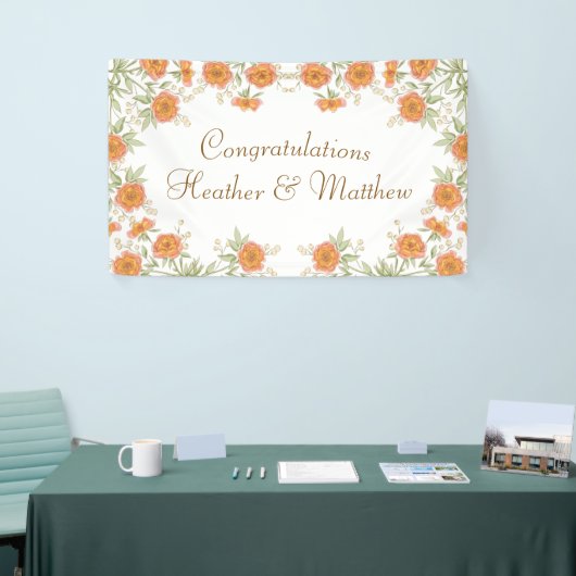 Orange Rose Wedding Banner (Messeveranstaltung)