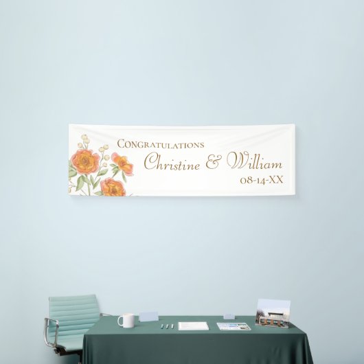 Orange Rose Wedding Banner (Messeveranstaltung)