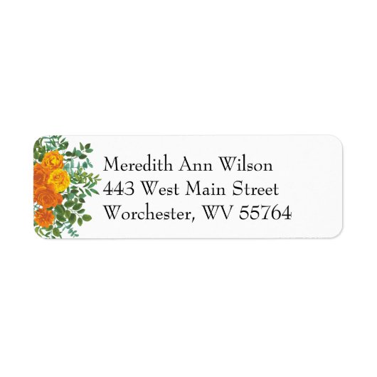 Orange Rose Wedding Elegante Schöne Aussicht (Vorne)