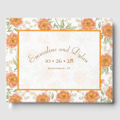 Orange Rose Wedding Gästebuch (Vorderseite)