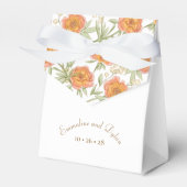Orange Rose Wedding Geschenkschachtel (Vorderseite)