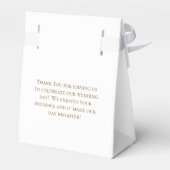 Orange Rose Wedding Geschenkschachtel (Rückseite)