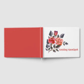 Orange Rose Wedding Guestbook Gästebuch (Voll)