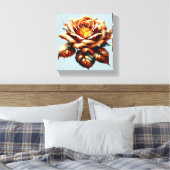 Orange Rose Wine Art Leinwanddruck (Insitu (Schlafzimmer))