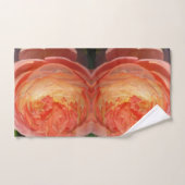 Orange Rosen-Blumenblätter Badhandtuch Set (Handtuch)