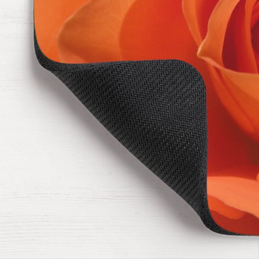 Orange Rosen-Mausunterlage Mousepad (Ecke)