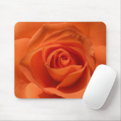 Orange Rosen-Mausunterlage Mousepad (Mit Mouse)