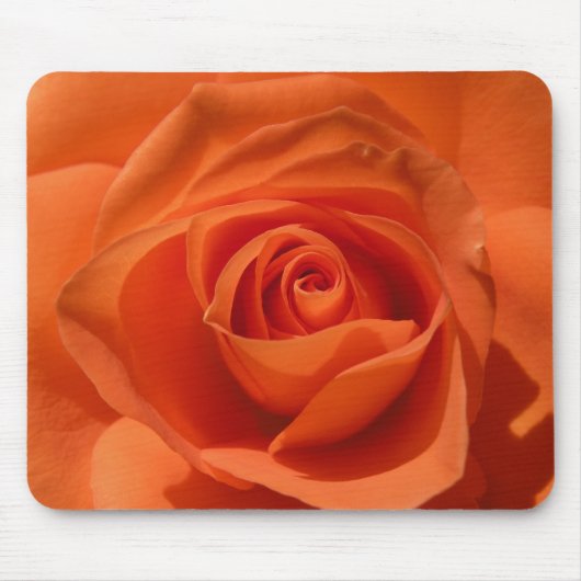 Orange Rosen-Mausunterlage Mousepad (Vorne)