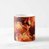 orange Rosen-Tasse Kaffeetasse (Mittel)