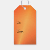 Orange-Rost-Glanz Geschenkanhänger (Rückseite)