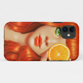Orange Rot Case-Mate iPhone Hülle (Rückseite (Horizontal))