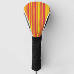 Orange Rot Gelbe Streifen Golf Headcover