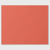 Orange Rot, Pastellfarbe Minimalistisch Geschenkpapier (Flach)