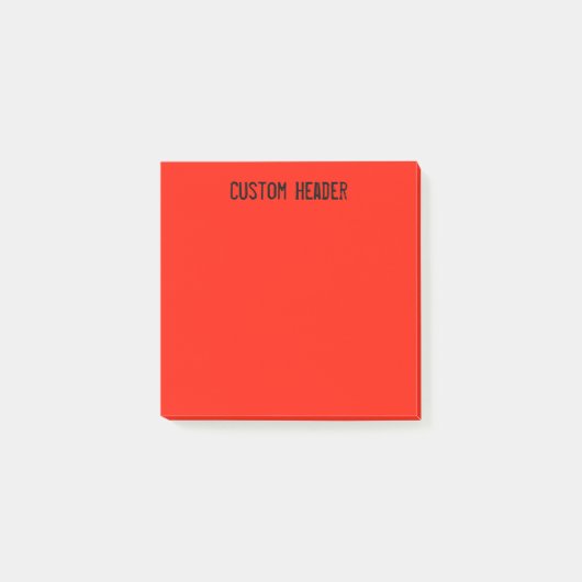 Orange/Rot Post-it Klebezettel (Vorderseite)