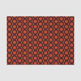 Orange Rot-Schwarz-Muster Seidenpapier