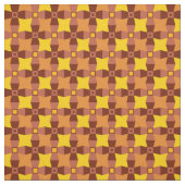 Orange, Rot und Gelb im Herbst mit Sternen Stoff (Muster)