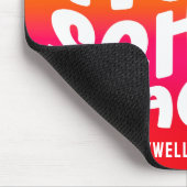 Orange-Rot-Verlauf Homeschool-Lehrer-Textdesign Mousepad (Ecke)