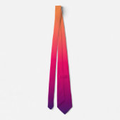 Orange Rot Violette Farbe Krawatte (Rückseite)