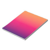 Orange Rot Violette Farbe Notizblock (Rotiert)