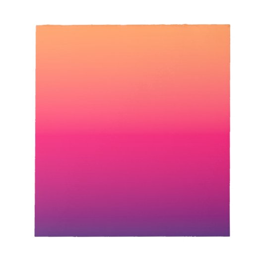 Orange Rot Violette Farbe Notizblock (Vorderseite)