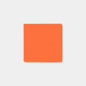 Orange Rote Einfache 3" x 3" Post-it Klebezettel (Vorderseite)