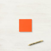 Orange Rote Einfache 3" x 3" Post-it Klebezettel (Auf Schreibtisch)