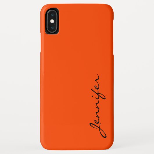 Orange-rote Farbgebung Case-Mate iPhone Hülle (Rückseite)