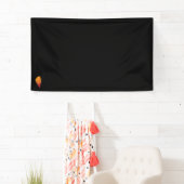 Orange, rote Farbklammer Art Vinyl Banner (Insitu)