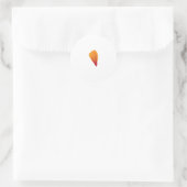 orange, rote Farbklammer, Sticker (Tasche)