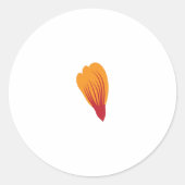 orange, rote Farbklammer, Sticker (Vorderseite)