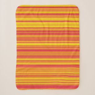 Orange Rote Gelbe Streifen Sherpadecke