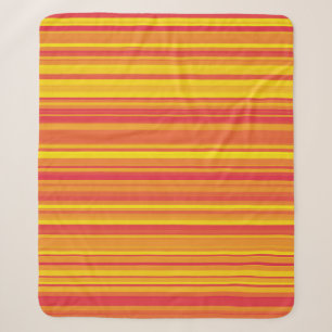 Orange Rote Gelbe Streifen Sherpadecke