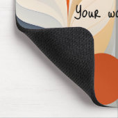 Orange Rote Geoshapes-Mauspad Mousepad (Ecke)