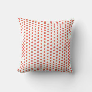 Orange Rote Polka Punkte Weiße Benutzerdefinierte  Kissen