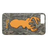 Orange Rotwild gehen Camouflage iPhone 7 Plusfall Case-Mate iPhone Hülle (Rückseite (Horizontal))