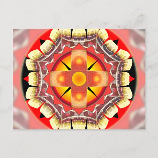 Orange Roulette Postkarte (Vorderseite)