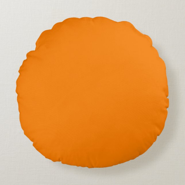 Orange Round Pillow Rundes Kissen (Vorderseite)