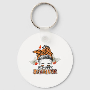 Orange Rsdcrps Messy Bun Girl Survivor Glaube Sup Schlüsselanhänger