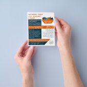 Orange Rubbish Skip Design, Skip/Dumpster Company Flyer (Gruppe)