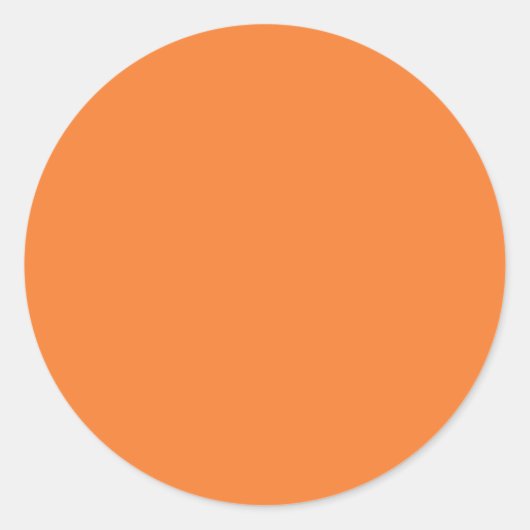 Orange Runder Aufkleber (Vorderseite)