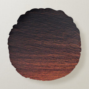 Orange Rundes Kissen