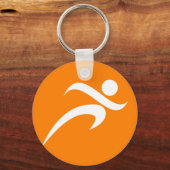 Orange Running; Runner Schlüsselanhänger (Vorderseite)