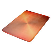 Orange Rust Shine Badematte (Schrägansicht)