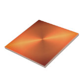 Orange Rust Shine Fliese (Seite)